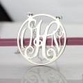 Sterling Silver Monogram Pendant Sterling silver monogram pendant