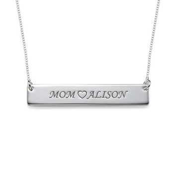 Nameplate Necklace in Sterling Silver Nameplate Necklace in Sterling Silver
