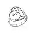Sterling Silver Om Ring Sterling Silver Om Ring