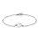 Sterling Silver Sideways Initial Bracelet/Anklet