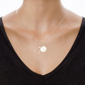 Sterling Silver Wishbone Necklace Personalised sterling silver wishbone necklace