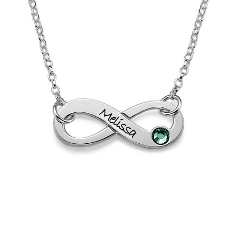 Swarovski Infinity Necklace with Engraving Swarovski infinity necklace with engraving