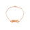 Personal Rose Gold Plated 925 Silver 3 Initials Monogram Bracelet/Anklet