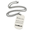 Custom logo and brand design dog tag necklace