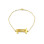 Personal Gold Plated 925 Silver 3 Initials Monogram Bracelet