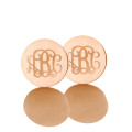 Circle Monogram 3 Initial Earrings Circle monogram earrings personalised with three initials