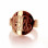 Solid Rose Gold Engraved Monogram Itnitial Ring