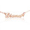 18ct Rose Gold Plated Carrie Style Name Necklace With Star
