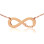 Solid Rose Gold 18ct Infinity Name Necklace