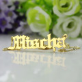 Personalised Old English-style name necklace