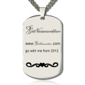 Custom logo and brand design dog tag necklace