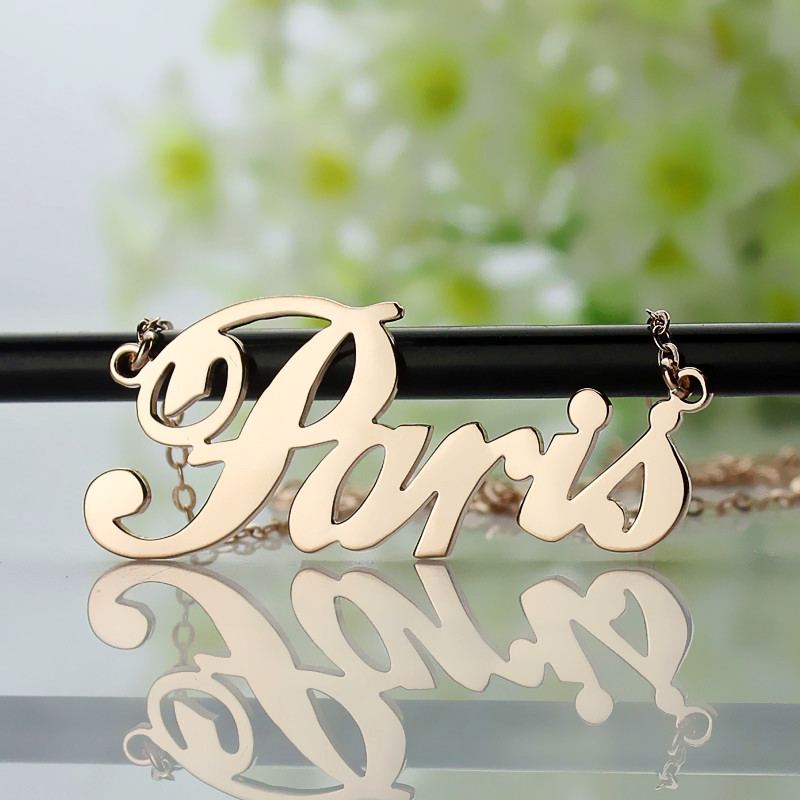 Paris Style Name Necklace Paris style personalised name necklace gallery image