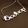 Rose Gold Personalised Beetle Font Name Necklace Rose gold personalised Beetle font name necklace product view