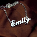Personalised Name Necklace Personalised cursive script name necklace