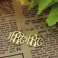 18ct Gold Personalised Monogram Earring Personalised 18ct gold circular monogram initial earring