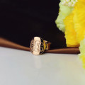 Solid Rose Gold Engraved Monogram Initial Ring Solid rose gold engraved monogram initial ring