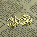 Personalised Circle Monogram Earring Personalised circle monogram earring product image