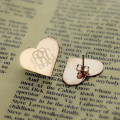 Personalised Heart Monogram Earrings Personalised heart monogram earrings product image