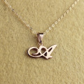 Personalised Madonna Style Initial Necklace in Rose Gold Personalised Madonna-style rose gold initial necklace