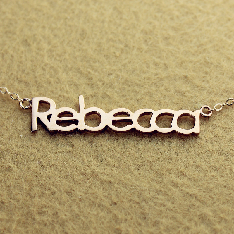 Rebecca Style Personalised Name Necklace Rebecca-style personalised name necklace product image