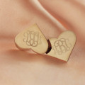 Heart Initial Stud Earrings Heart initial stud earrings product image