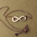 Infinity Name Necklace View 18ct solid rose gold infinity name necklace view