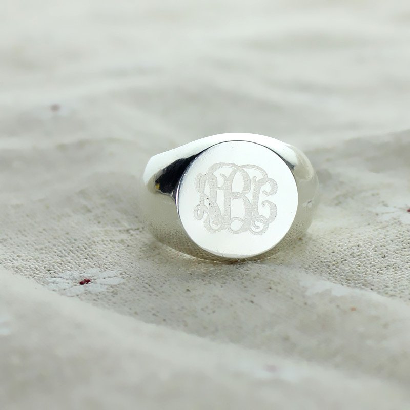 Engraved Signet Ring Engraved signet ring product image