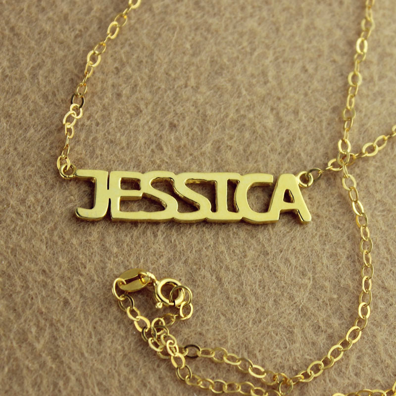 Jessica-style personalised name necklace gallery image