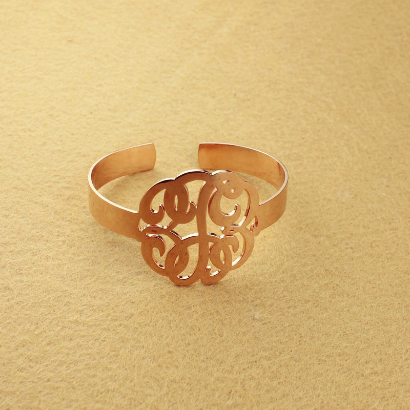 Hand-Drawn Monogram Initial Bracelet Hand-drawn monogram initial bracelet
