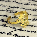 Monogram Cuff Bracelet View Handwritten monogram cuff bracelet product view
