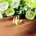Personalised Carrie Initial Letter Ring Personalised Carrie initial letter ring product image