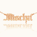 Old English Personalised Name Necklace Personalised Old English font name necklace