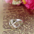 White gold infinity ring option