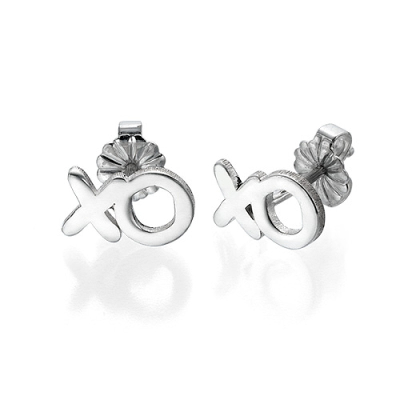 XO Silver Earrings XO silver stud earrings product image