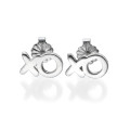 XO Silver Earrings XO silver stud earrings