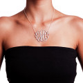 Large Sterling Silver Monogram Necklace Large sterling silver monogram necklace with personalised initials