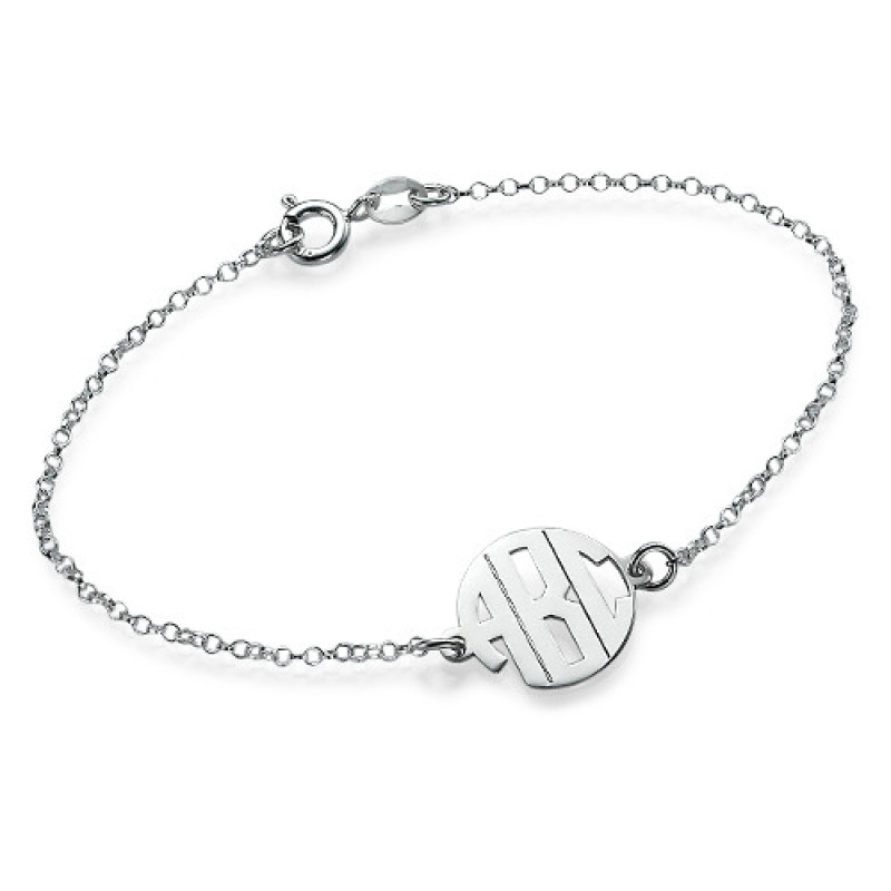 Xtra Small Block Monogram Bracelet and Anklet Xtra Small Block Monogram Bracelet and Anklet