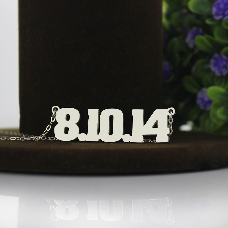 Personalised number name necklace product image