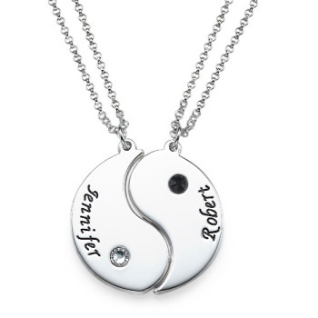 Yin Yang Necklace for Couples with Engraving Yin Yang Necklace for Couples with Engraving