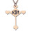Custom 18ct Rose Gold Plated Cross Monogram Necklace