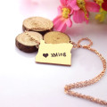Custom state map name necklace product image