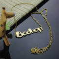 Personalised Beetle-font name necklace Solid 18ct gold personalised Beetle-font name necklace product image