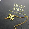 St James cross initial necklace gallery image