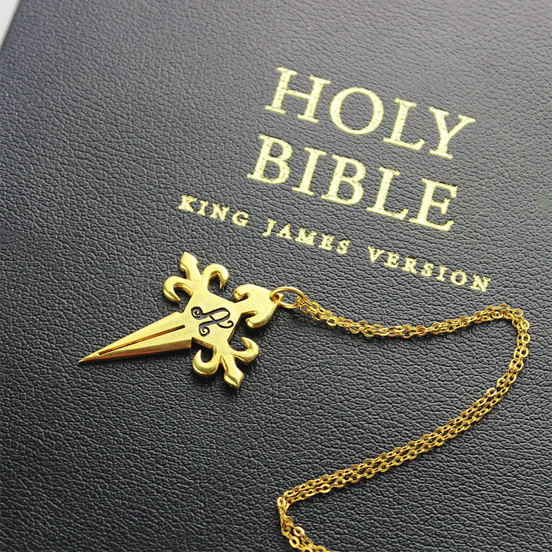 St James cross initial necklace gallery image