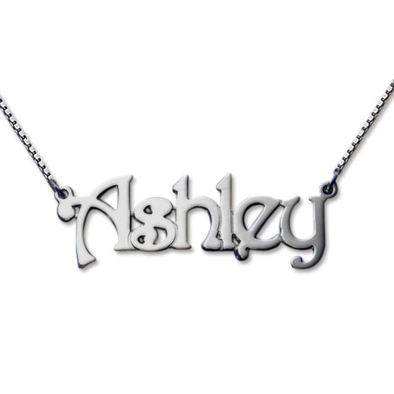 Harrington style personalised name necklace