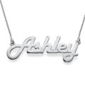 Personalised Sterling Silver Angel Style Name Necklace Personalised Sterling Silver angel style name necklace