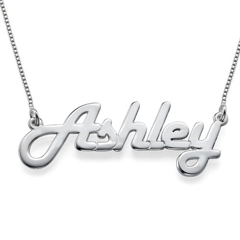 Personalised Sterling Silver Angel Style Name Necklace Personalised Sterling Silver angel style name necklace
