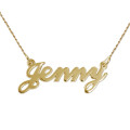 Small 18ct Yellow Gold Classic Name Necklace Small 18ct yellow gold classic personalised name necklace