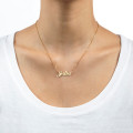 Small 18ct Gold-Plated Silver Classic Name Necklace Small 18ct gold-plated silver classic name necklace