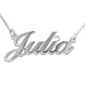 18ct white gold diamond name necklace product image